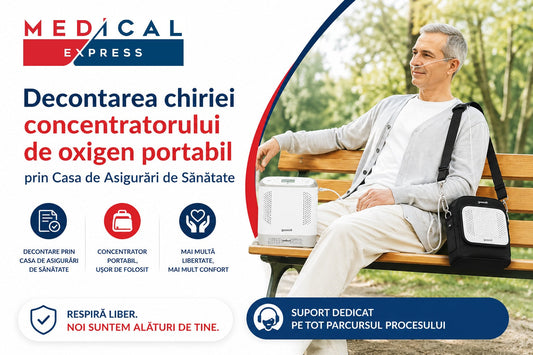 Concentrator de Oxigen Portabil - Decontare prin Casa de Asigurări de Sănătate
