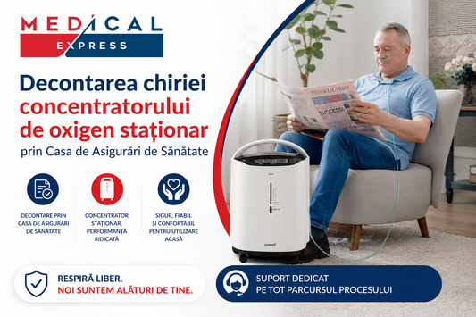 Concentrator de Oxigen Staționar - Decontare prin Casa de Asigurări de Sănătate