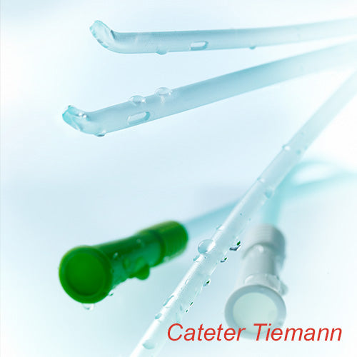 Cateter / sonda urinara varf curbat, EasiCath Tiemann, Barbati, 14 CH